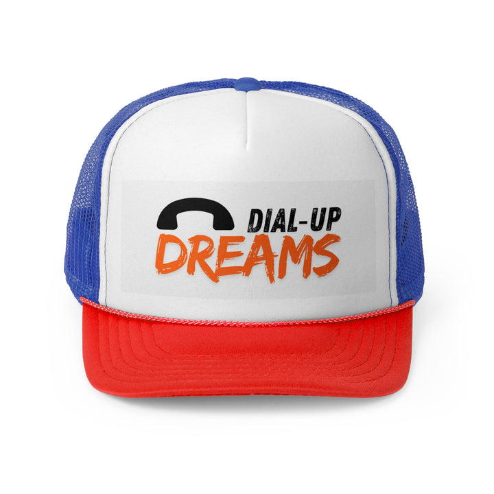 Retro Dial-Up Dreams Trucker Cap, Vintage Style Baseball Hat, Perfect Gift for Tech Enthusiasts, Casual Wear, Festival Accessory