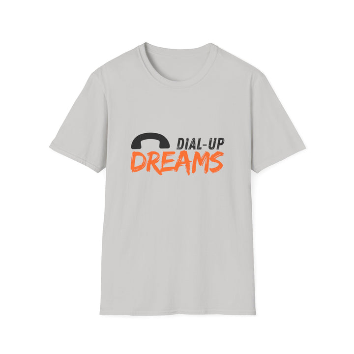 Retro Dial-Up Dreams T-Shirt, Unisex Graphic Tee, Vintage Inspired Shirt, Perfect for Casual Wear, Tech Nostalgia Gift